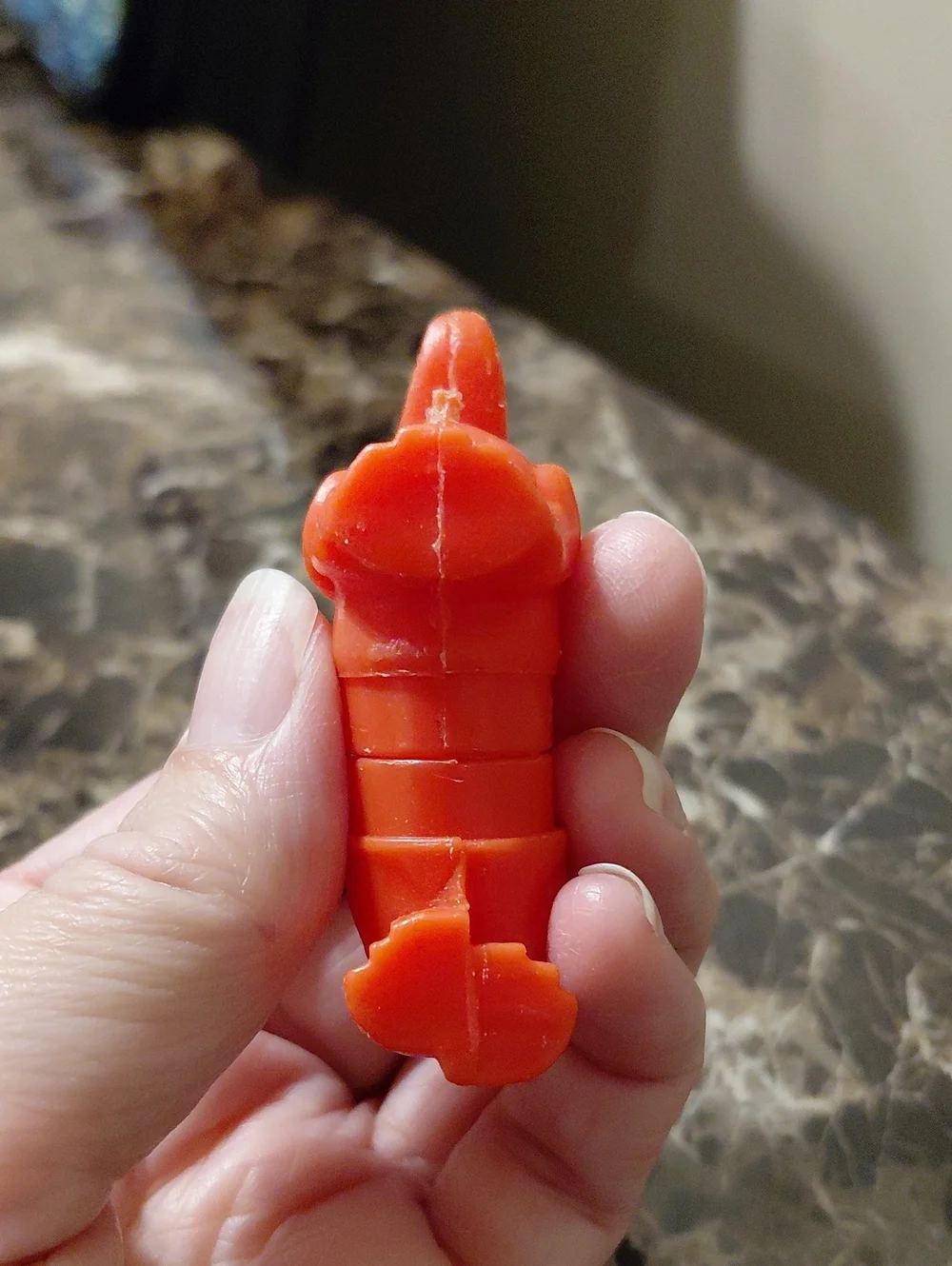 Vintage 1957 Oral-B Red Plastic Dachshund Child's Toothbrush Cap or Holder